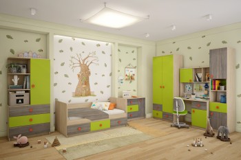 Детская комната Пуговка в Новоалтайске - novoaltajsk.mebel54.com | фото