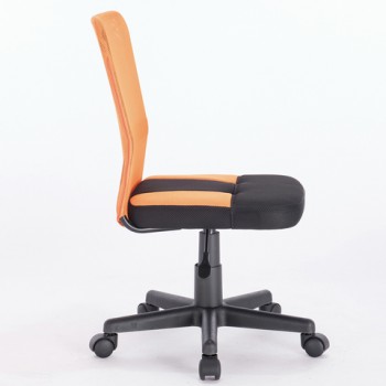 Кресло компактное BRABIX Smart MG-313 (черный, оранжевый) в Новоалтайске - novoaltajsk.mebel54.com | фото