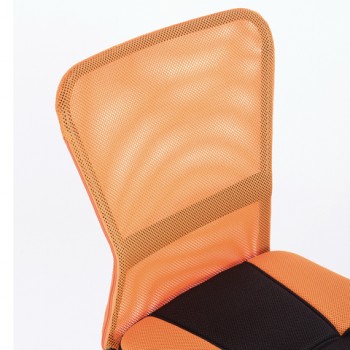 Кресло компактное BRABIX Smart MG-313 (черный, оранжевый) в Новоалтайске - novoaltajsk.mebel54.com | фото