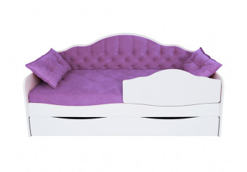 Кровать 170 серии Иллюзия Лайт 1 ящик 32 Фиолетовый (подушки) в Новоалтайске - novoaltajsk.mebel54.com | фото