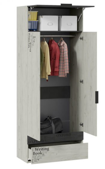 Шкаф комбинированный для одежды «Оксфорд-2» в Новоалтайске - novoaltajsk.mebel54.com | фото