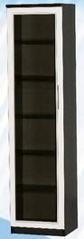 Шкаф средний со стеклодверью ДЛЯ ГОСТИНОЙ ШСС-450 Венге/Дуб выбеленный в Новоалтайске - novoaltajsk.mebel54.com | фото
