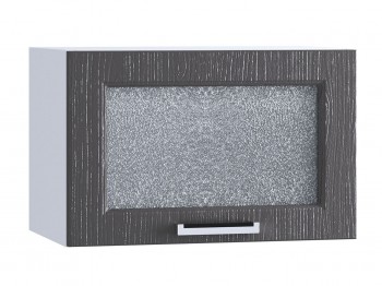 Шкаф верхний горизонтальный со стеклом 500, ШВГС 500 (Клен серый/корпус белый) в Новоалтайске - novoaltajsk.mebel54.com | фото