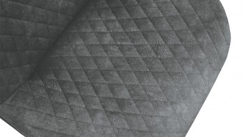 Стул «Оливер» К1С Черный муар/Микровелюр Wellmart Graphite в Новоалтайске - novoaltajsk.mebel54.com | фото